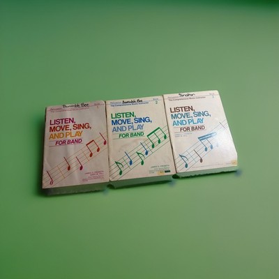 Lot Of 3 Percussion Books Listen Move Sing And Play Good Condition