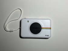 Polaroid Snap Instant Print Camera White Rainbow Stripe w/ USB Cable