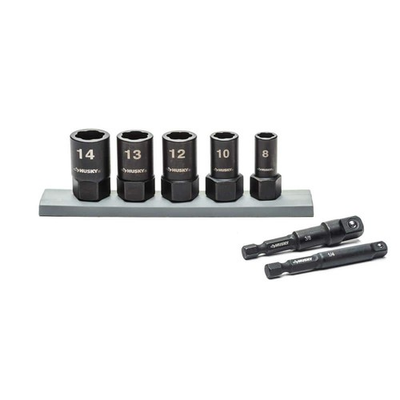 #ad Husky 7 Piece Dual Direction Extraction Socket Set $69.99