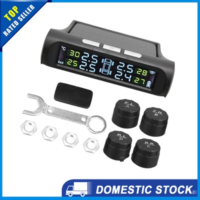 Universelles Auto-Reifendruckkontrollsystem im 1er-Pack mit 4 externen Sensoren