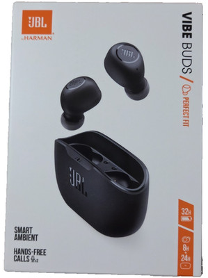JBL Vibe Buds True Wireless Earbuds Bluetooth Black New Sealed