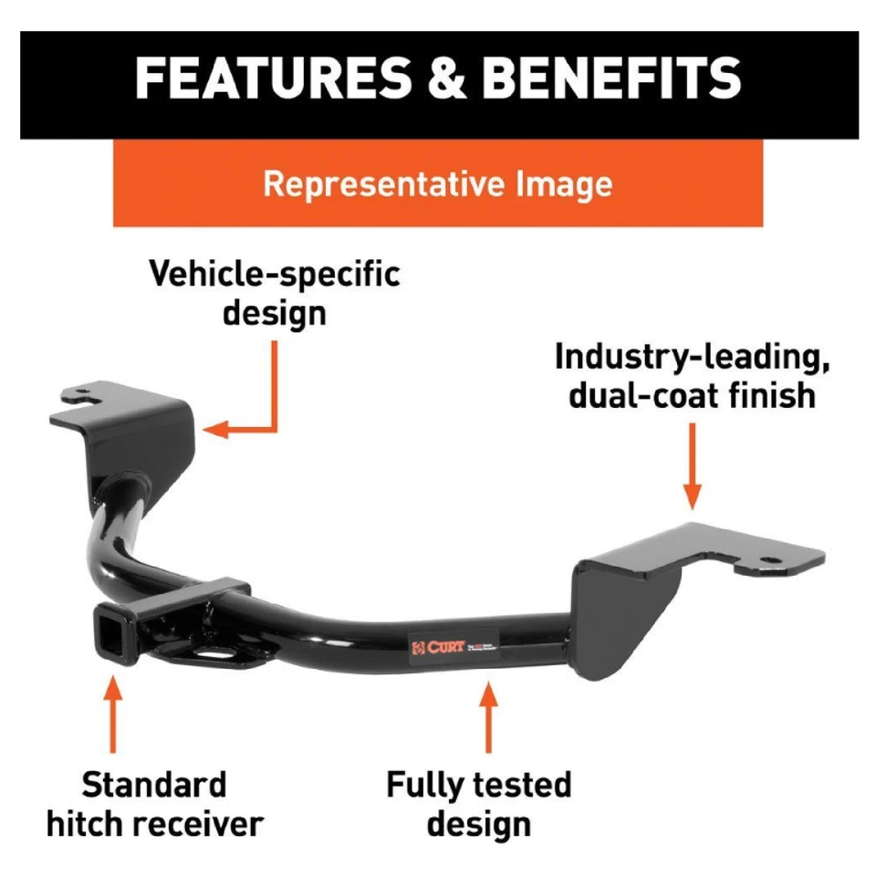 Curt Class 1 Trailer Hitch 1-1 4 Tow Receiver 11326 For Saab 9-3 Foto 2 de 4