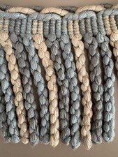 Chunky Bullion in Shades of Blues Upholstery Fringe 100mm WIDE  £4.99 per metre