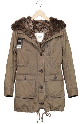 Abercrombie & Fitch Mantel Damen Jacke Parka Gr. S Baumwolle Grün #2mc5up9