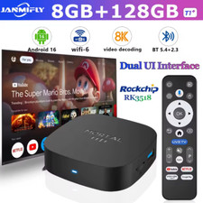 2025 New Android TV Box T1 Rockchip RK3518 Android 16 8GB RAM 128GB ROM WiFi