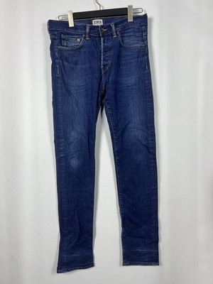 EDWIN ED-80 Denim Blue Slim Tapered Jeans Size W33 L34