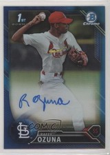 2016 Bowman Chrome Prospects Blue Refractor 22/150 Raffy Ozuna #BCAP-RO Auto c5r