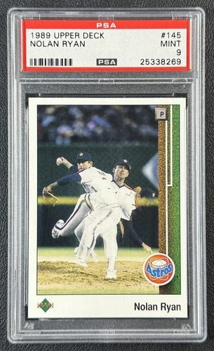 NOLAN RYAN PSA 9 1989 UPPER DECK BASEBALL #145 ASTROS 269
