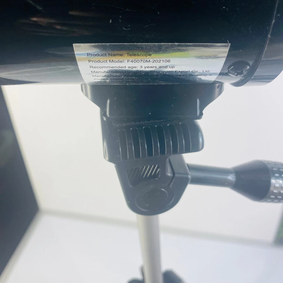 F40070M Black 40mm Astronomical Coated Lens Refractor Telescope With Tripod - Image 2 of 3