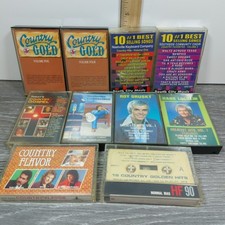 Lot Of 12 Classic Country Music Cassette Tapes Various Artist. Haggard, Jennings