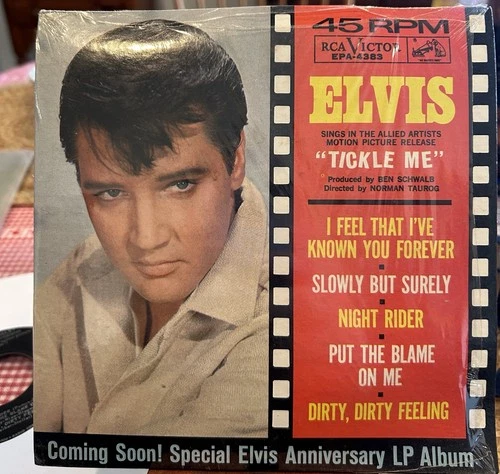 Elvis Presley Tickle Me EP RCA EPA-4383 ‘Coming Soon’ Cover In Very Tight Shrink