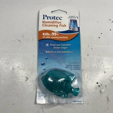 Protec Humidifier Cleaning Fish Drop In Kills 99% Odor Bacteria Teal Fish Sealed