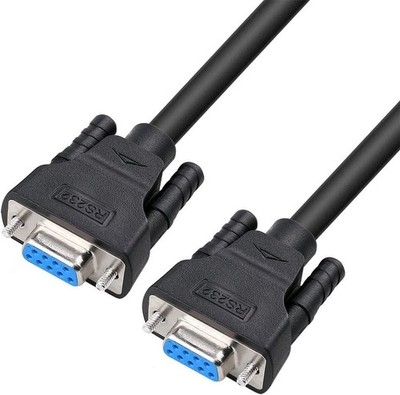 DTech DB9 RS232 Seriell Null Modem Kabel Buchse auf Buchse Full Handshaking 5m