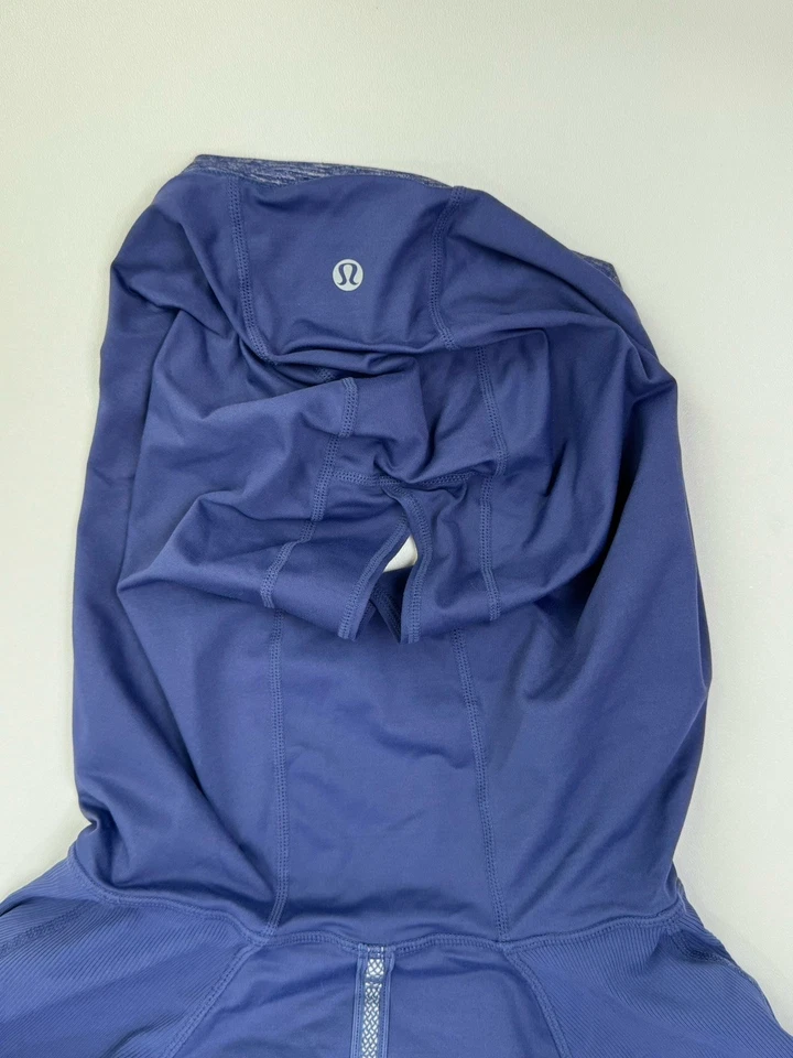 Sudadera con capucha LULULEMON Run For Your Life cola de caballo pulóver púrpura talla 6 Foto 3 de 4
