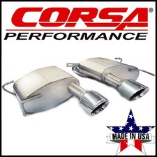 Corsa Sport 2.5" Axle-Back Exhaust System fits 2011-15 Cadillac CTS Coupe V 6.2L