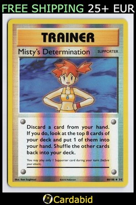 Misty's Determination - EVO #80/108 XY - Evolutions Reverse Holo NM