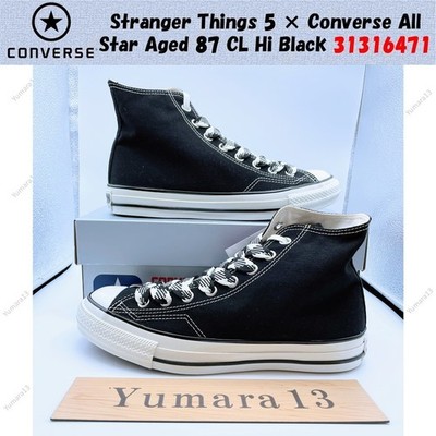 Stranger Things 5 × Converse All Star Aged 87 CL Hi Black 31316471 Herren Gr.
