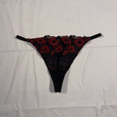 La Vie En Rose Lace Thong Medium NWT $22.95