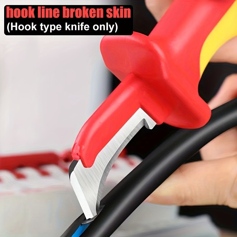 Electrical Wire Stripping Knife - Multi-Blade for Cable Repair & Wiring ...