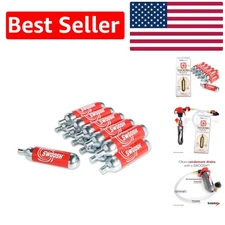 Portable 16G CO2 Drain Cartridges - 12 Pack, 800 psi for Seamless Cleaning