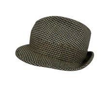 Vintage Mens Fedora Wool Blend Gray Tweed Style Size See Pics - NL