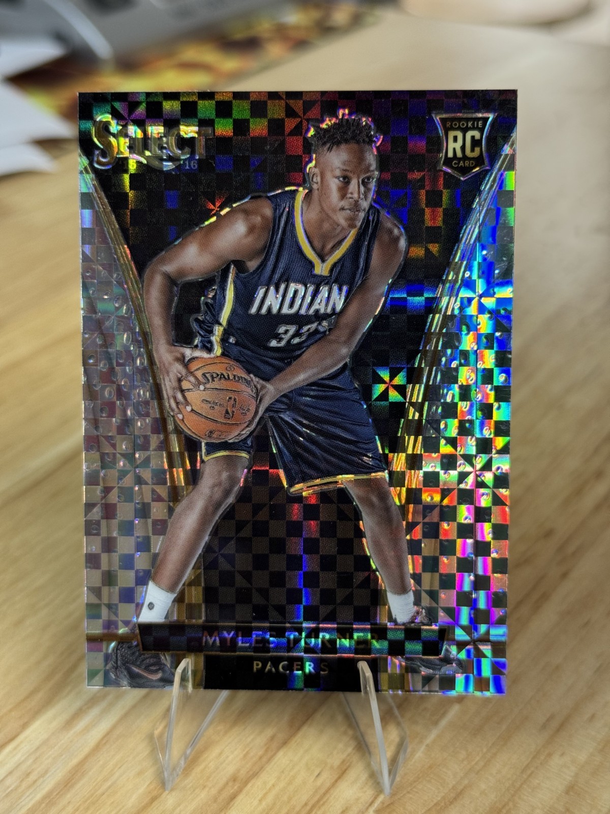 2015-16 Panini Select Courtside Silver Prizm Myles Turner #246 Rookie RC
