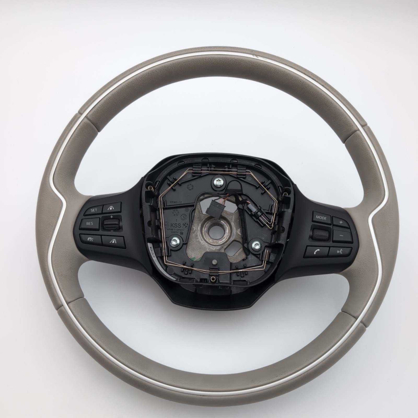 2014 - 2021 BMW i3 i3s I01 Steering Wheel Leather Lodge Design Gray 6870165