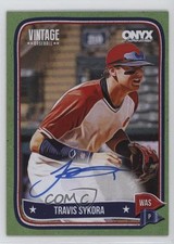 2024 Onyx Vintage Auto Green Bordered 23/50 Travis Sykora #VATRSY Auto 0j81