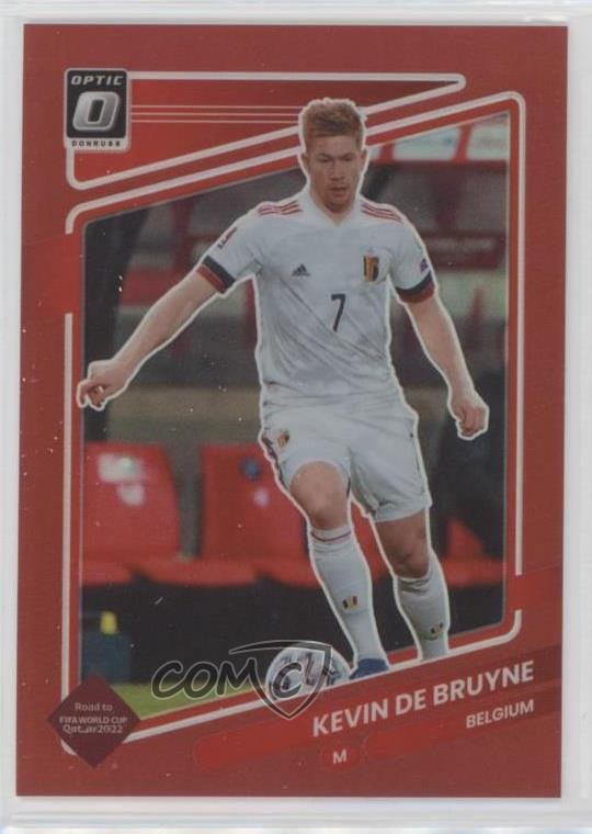 2021 Panini Donruss Road to Qatar Optic Red Prizm /149 Kevin de Bruyne #11 07yj