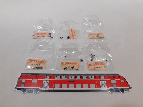 6x Fleischmann Piccolo Escala N 147369 Bolsa Acoplamiento Control Mint + Box # | Condition: Usado