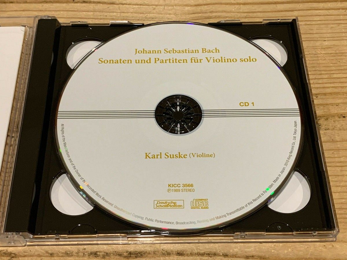 Bach Partitas and Sonatas for Solo Violin KARL SUSKE KING RECORD
