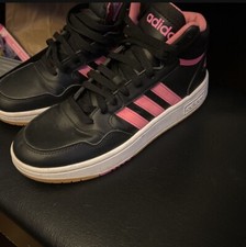 Adidas Hoops 3.0 Mid Black Pink Kids