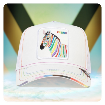 Goorin FARM ZEBRA Gay Pride Month Rainbow Zebroy G Biv Show your