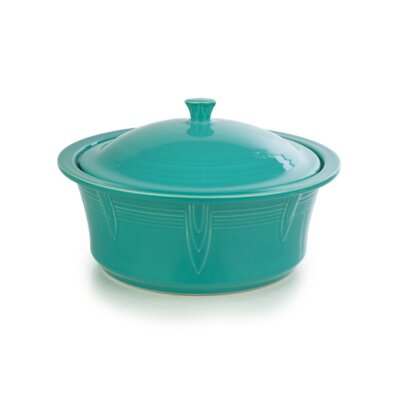 Fiesta  90oz Large Covered Casserole Dish | Turquoise