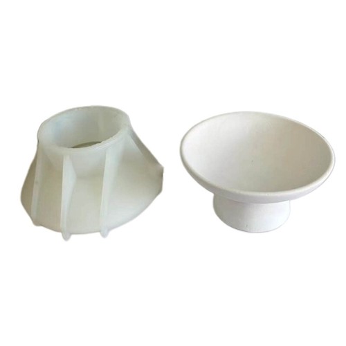 DIY Fruit Tray Epoxy Resin Mold Simple Round Dish Mold Concrete Casting