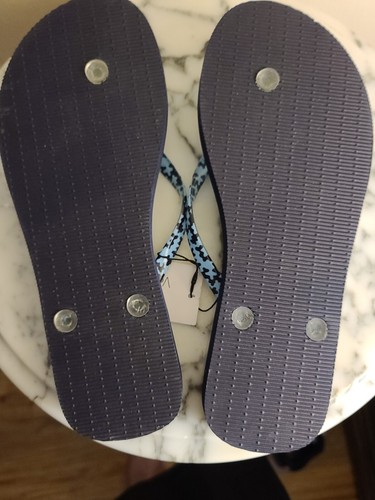 Neu mit Etikett Vera Bradley Damensandalen 9-10, Größe L, Strandfisch blau Flip-Flops - Bild 7 von 12