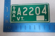 Vermont License Plate Tag 1969 69 VT Trailer A2204