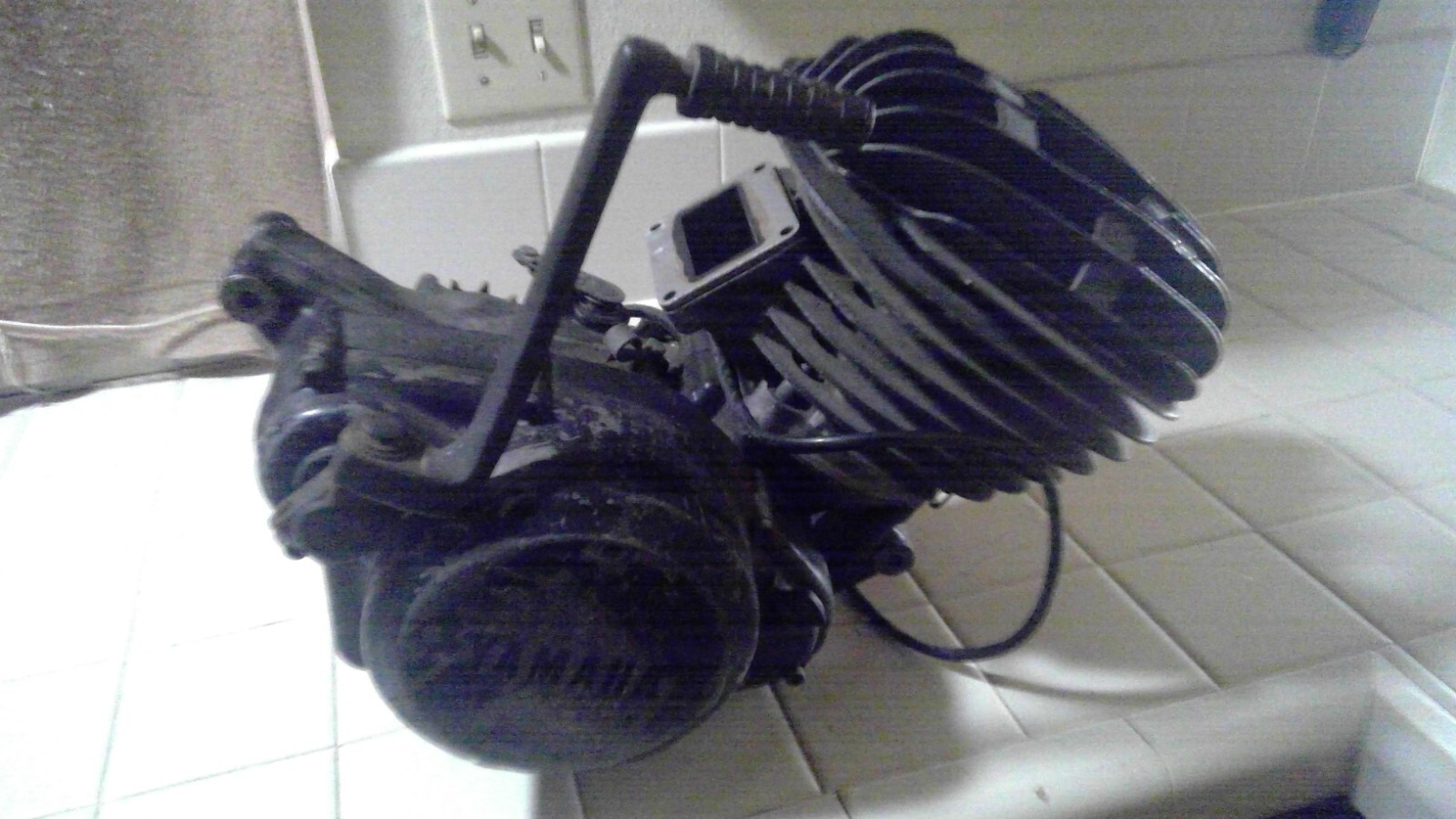 1978 Yamaha YZ250 Engine with Reeds, Complete, needs Head & Base