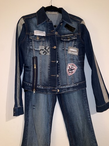 GIANFRANCO FERRE Blue Rhinestone 