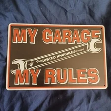 8"X12" Metal Sign Man Cave Auto Garage Bar Gas Station Oil My Garage My Rules