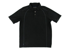 Tommy Bahama Mens Polo Shirt M Black Short Sleeve