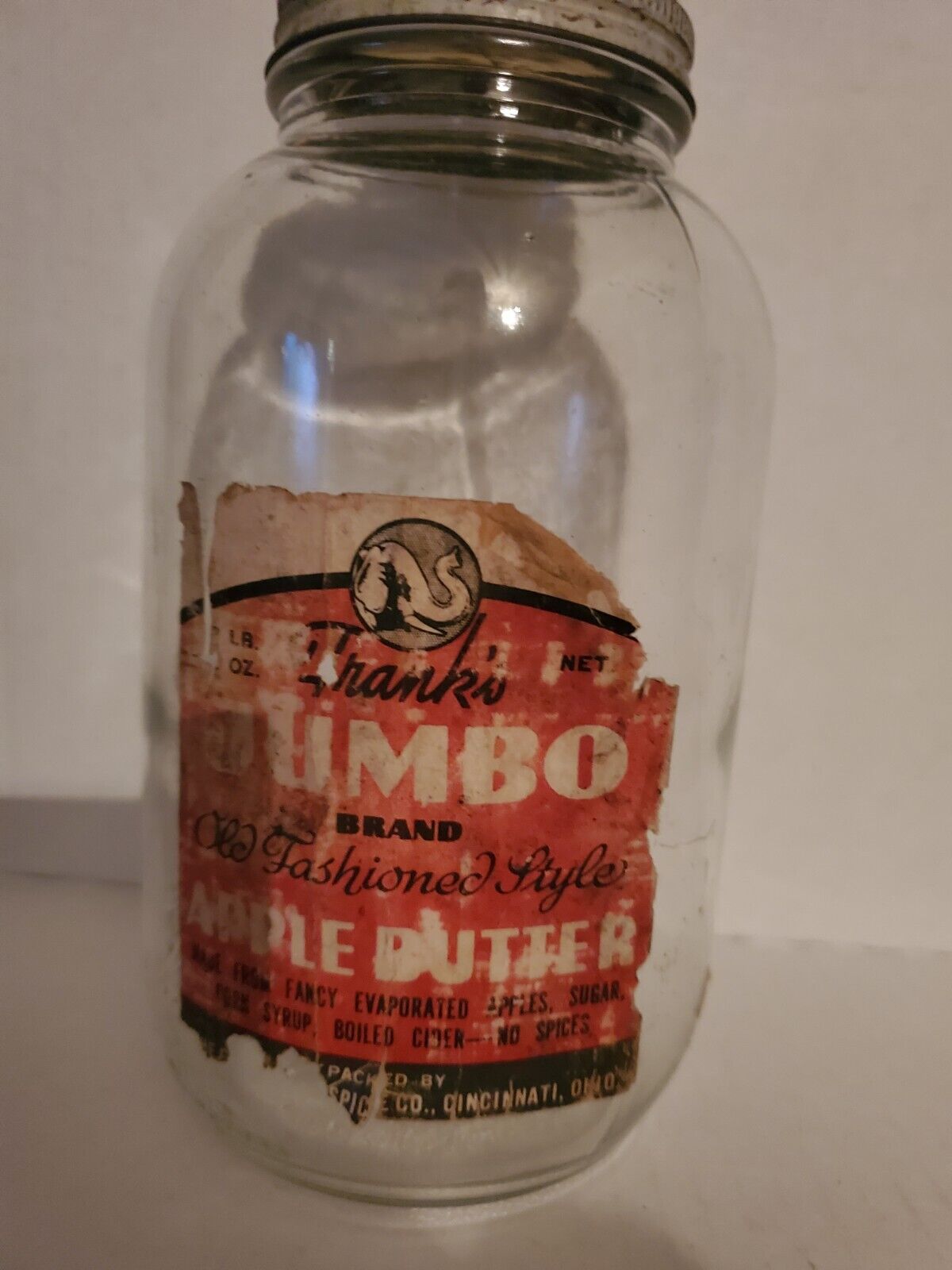 Vtg 2 Lb Jumbo Apple Butter Jar | eBay