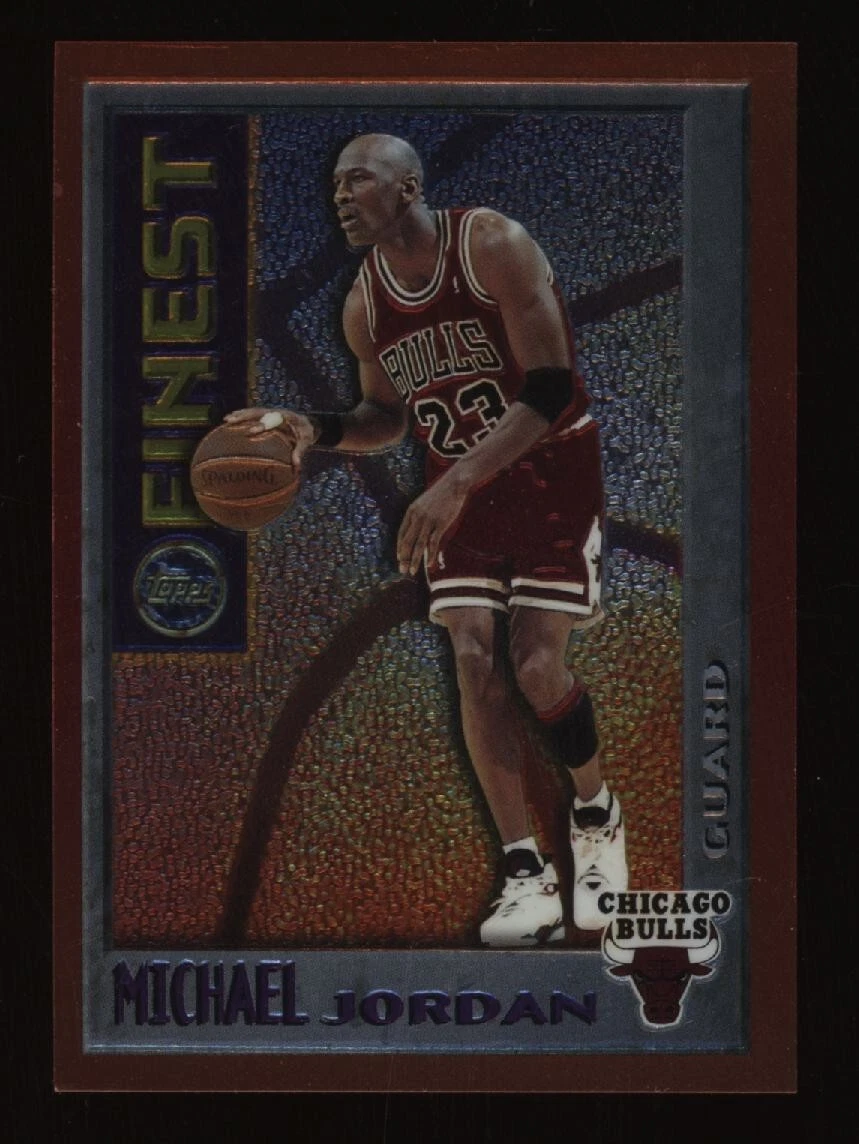 その他 Jordan 1995 Topps Finest Mystery 1995 MICHAEL JORDAN Finest Mystery Borderless Gold REFRACTOR