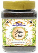 Rani Assam Tea Indian Loose Leaf Bold Black Tea 12oz 340g PET Jar