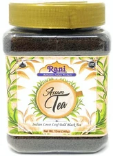 Rani Assam Tea (Indian Loose Leaf Bold Black Tea) 12oz (340g) PET Jar