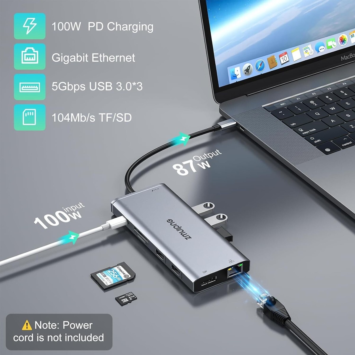 ZMUIPNG ZM1801 USB C Hub 5 in 1 to HDMI SD Card Reader ZMUIPNG ZM1801 USB C Hub 5 in 1 to HDMI SD Card Reader
