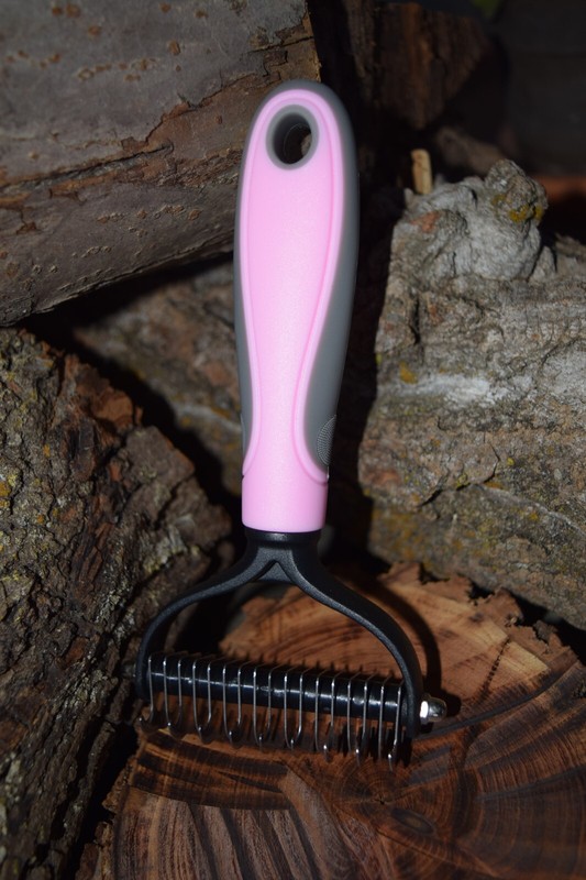 1 Dog/Cat brush- Pet Double Sided Grooming, Shedding & Dematting Undercoat Comb