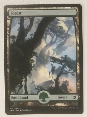 FOREST 278 Zendikar Rising ZNR MTG Magic NM full art basic land