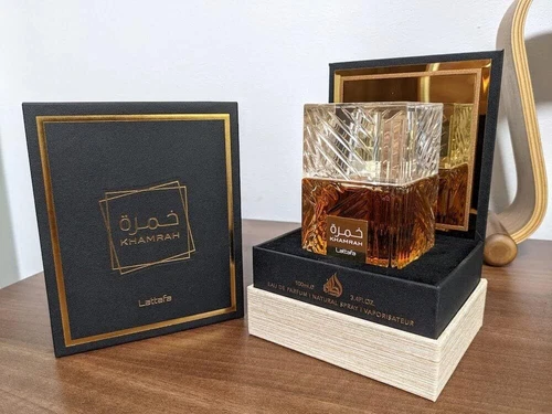 Perfume Khamrah por Lattafa para unisex EDP 3,4 oz nuevo en caja - Imagen 2 de 9