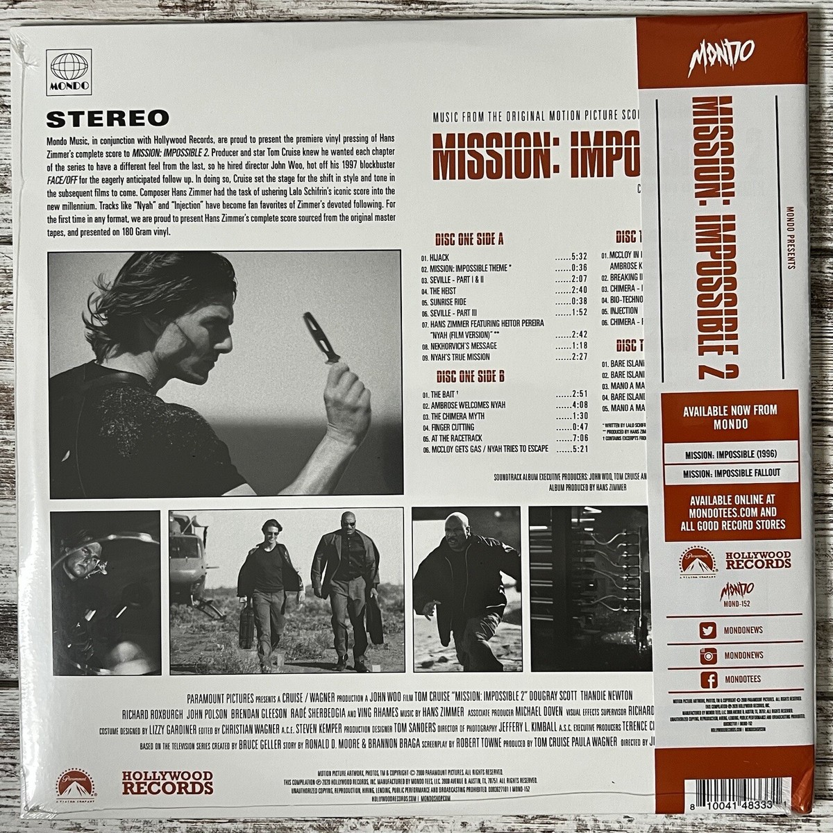 Mission Impossible 2: Original Motion Picture Score Black Vinyl | eBay